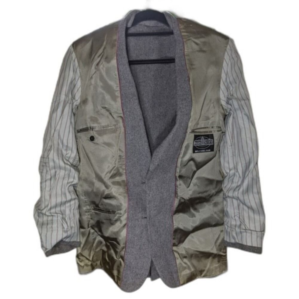 vintage Camel Hair Rogers Scott Blazer coat M/42 Gray Sport Coat USA Made LN - Picture 4 of 12